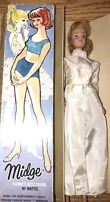 Vintage 1960s Mattel Midge Barbie Doll  Blonde With Box • $74.50