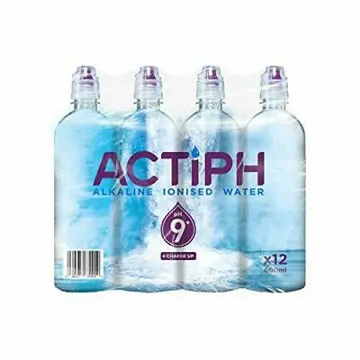 £16.97 • Buy Alkaline Ionised Spring Water PH9+ 12x 600ml Purified Electrolytes Clean  