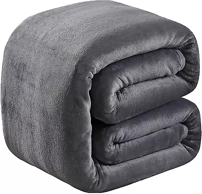 Thick Heavy Winter Warm Soft Mink Queen Size Fleece Blanket - 90  X 90  • $21.99