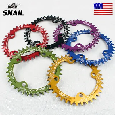 SNAIL 104BCD MTB Round Oval Narrow Wide Bike Chainring 32-52T Chain Wheel 7-11S • $11.49