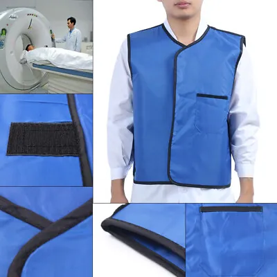 70Kg Lead Vest Apron Radiation Protective Vest X-Ray Waterproof Soft Blue Clean • $57