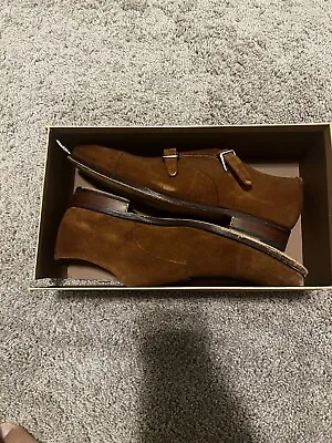 Genuine Meermin Mallorca Double Monk-Strap Shoes Suede Size 10 UK / 11 US • $80