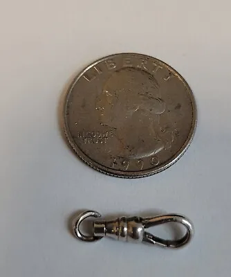 Antique Vintage Solid Sterling Silver Clasp For Your Pocket Watch Chain • $26