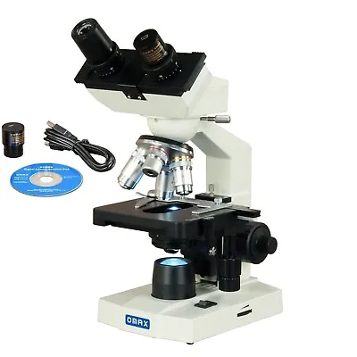 OMAX 40X-2500X Lab Binocular LED Microscope + 5MP Digital Camera • $308.99