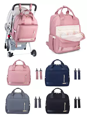 Nappy Diaper Bag Waterproof Large Capacity Travel Backpack Nursing Bags With Str • $32.51