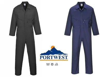 £20.99 • Buy Portwest Zipped Overall Work Welder Mechanic Boiler Suit-Regular C813 Liverpool