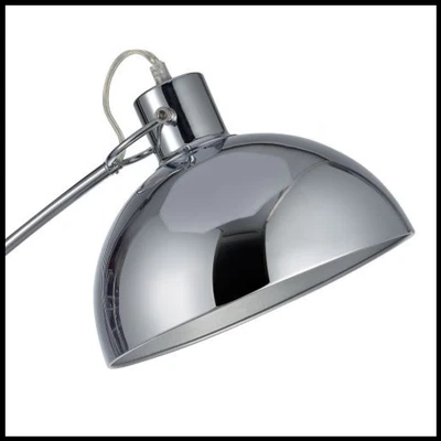 £84.78 • Buy Modern Arco Curved Arched Standard Floor Lamp Light & Bell Shade Tall, Chrome