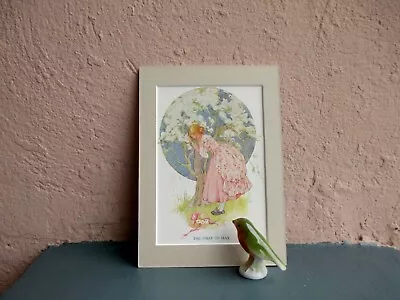 Antique Spring Illustration Of Woman With Tree Blossoms By Margaret Tarrant 1923 • $15.50