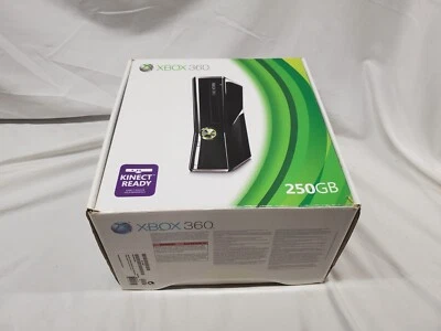 $99.99 • Buy 2010 Glossy XBOX 360 Slim S 250GB Console System In Original Box 1439