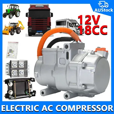 $649.99 • Buy 12V DC Electric Air Conditioning Conditioner Compressor R134a RPM /3 Speeds 18CC