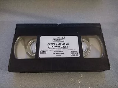 Elmo's Sing Along Guessing Game Sesame Street VHS Random House 1991 TESTED RARE • $10.50