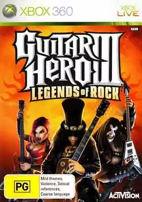 Guitar Hero III: Legends Of Rock Inc. Manual (Xbox 360) [PAL] - 60 DAY WARRANTY • $24.95