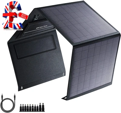 £122.99 • Buy Quality   40W  Portable  Solar  Panel  For  Power  Station ,  Solar  Generator ,