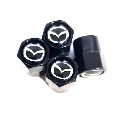 For Mazda Logo Emblem Wheel Tyre Valve Stems Air Dust Cover Screw Caps Car • $4.99