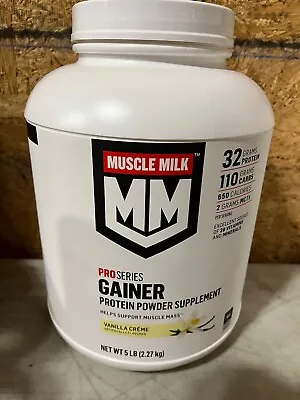 Muscle Milk Gainer Protein Powder Vanilla Creme 32g Protein 5 Pound  BB:4/24 • $30