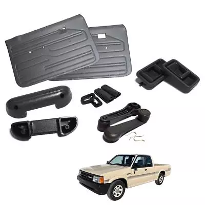 Set For Mazda B2000 B2200 B2500 Pickup Door Panel Side Handle Lock Interior Lr • $355.99