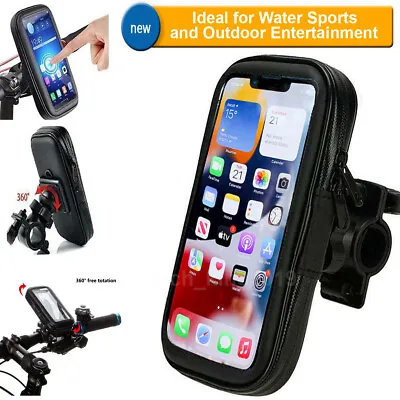 Bicycle Motor Bike Mount Holder Case Cover Water Resistant For All Mobile Phones • £6.95