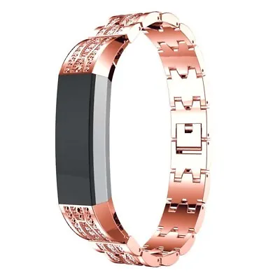 StrapsCo Rhinestone Replacement Bracelet Band Strap For Fitbit Alta & HR • $56.20