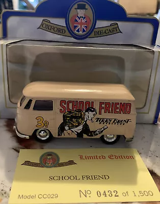 Ltd Ed Oxford Diecast CC029 VW Volkswagen School Friend #0432/1500 Boxed • $18.65