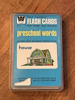 Vintage Whitman Help Yourself Flash Cards - Preschool Words  • $16