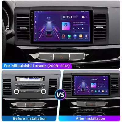 Carplay For Mitsubishi Lancer 2008-2017 10.1  Android 12.0 Car Stereo Radio GPS • $110.99