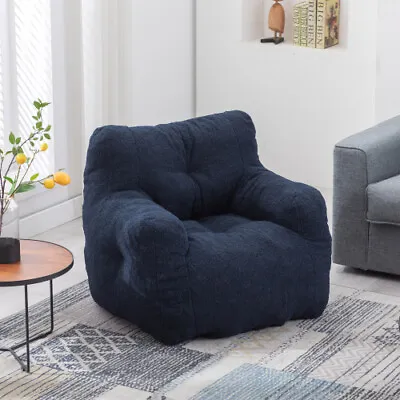 Cord Beanbag Sofa With Tufted Memory Foam Filling Bean Bag Chair Armchair SY • £109.99