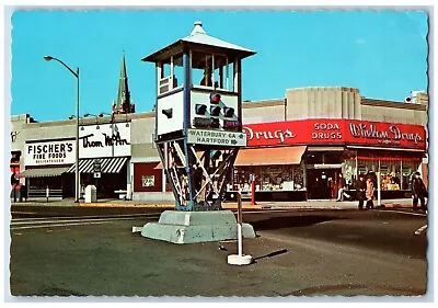 Meriden Connecticut Postcard Old Scene Former Traffic Control Tower 1960 Antique • $19.47