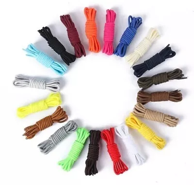 ROUND Athletic SHOE LACES 40 45  48  53  57  Sport Sneaker Boot Shoe Strings • $4.49