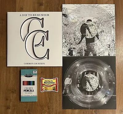 A Day To Remember - COMMON COURTESY “COLORLESS” VINYL LP + COLORED PENCIL PACK • $57.99