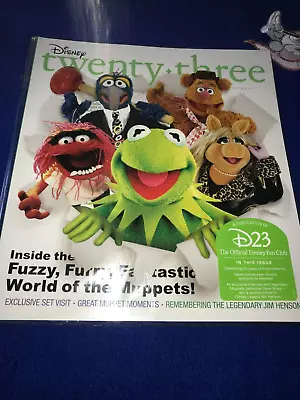 D23 Magazine The Muppets Kermit The Frog Green Fuzzy Cover Winter 2011 • $23