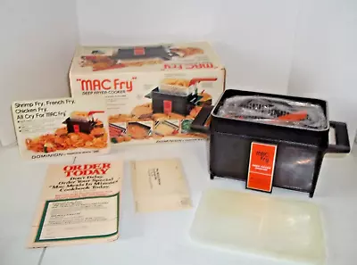 Vintage Compact HAMILTON BEACH  MAC Fry  DEEP FRYER COOKER #2121 • $29.95