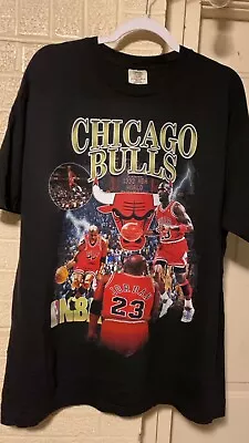 MICHAEL JORDAN Chicago Bulls Trio Championship - Vintage 90s Nba T-shirt • $42