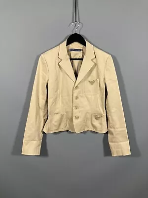 RALPH LAUREN BLAZER Jacket - Size UK12 - Beige - Good Condition - Women’s • £39.99