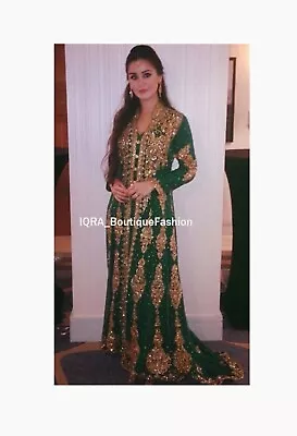 Sale New Moroccan Dubai Kaftans Abaya Farasha Dress Very Fancy Long Gown • $110.99