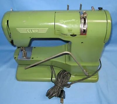 Vintage Elna Sewing Machine With Case ... Sold As Is For Parts Or Repair  • $95