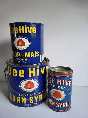 Beehive Corn Syrup Tin Vintage Lot • $14.52