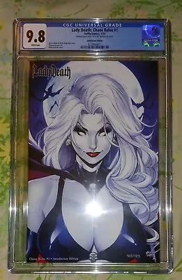 Lady Death: Diabolical Rules #1 CGC 9.8 Mike Debalfo Cover. #103 Of 125 Numbered • $124.99