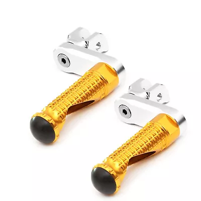 Gold Front Foot Pegs MPRO 40mm Extension For  Suzuki GSX-R 750 00 01 02 03 • $57.84
