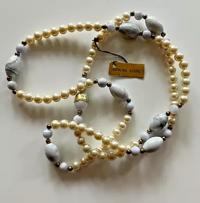 MONA SO Ladies Necklace Genuine Stone NEW • $8.80