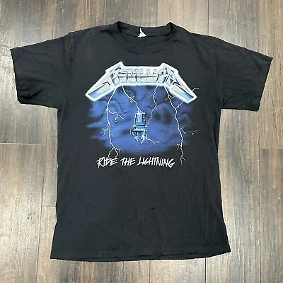 Metallica Vintage 1985 Ride The Lightning Tour T-Shirt • $225