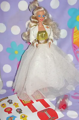 SUMMIT Barbie Doll 1990 Mattel With Stand And Accessories • $10