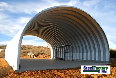 Steel Factory Mfg S25x40x14 Prefab Metal Arch Cover Storage Building Car Shelter • $7949