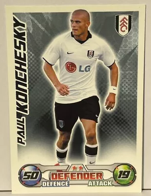 Paul Konchesky Match Attax 2008/2009 Premier League Fulham Topps 08/09 #113 • £0.99