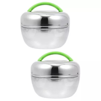  2 Sets Leak-proof Food Case Household Container Vacuum Sealed Hot Lunch Box • £27.39