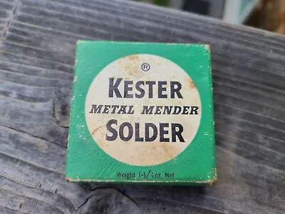 Vintage Kester Metal Mender Solder Acid Core Made In USA • $5.99