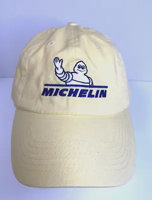 Michelin Man Tires Pastel Yellow Adjustable Strap Hat Cap • $11.17