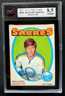 1971 72 Opc Richard Martin Rookie Rc Buffalo Sabres Ksa 8.5 Nr Mint + O Pee Chee • $116.57