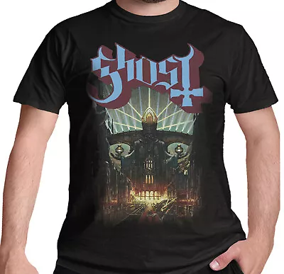 Ghost Meliora T Shirt Official Papa Band Logo Black Tee Licensed Merch New • £15.55