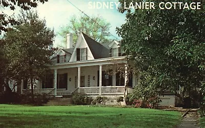 Postcard GA Macon Georgia Sidney Lanier Cottage Chrome Vintage PC F9748 • $2