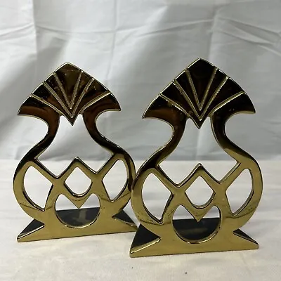 Virginia Metalcrafters  Historic Charleston Brass Bookends HC8-23. 1985 • $25